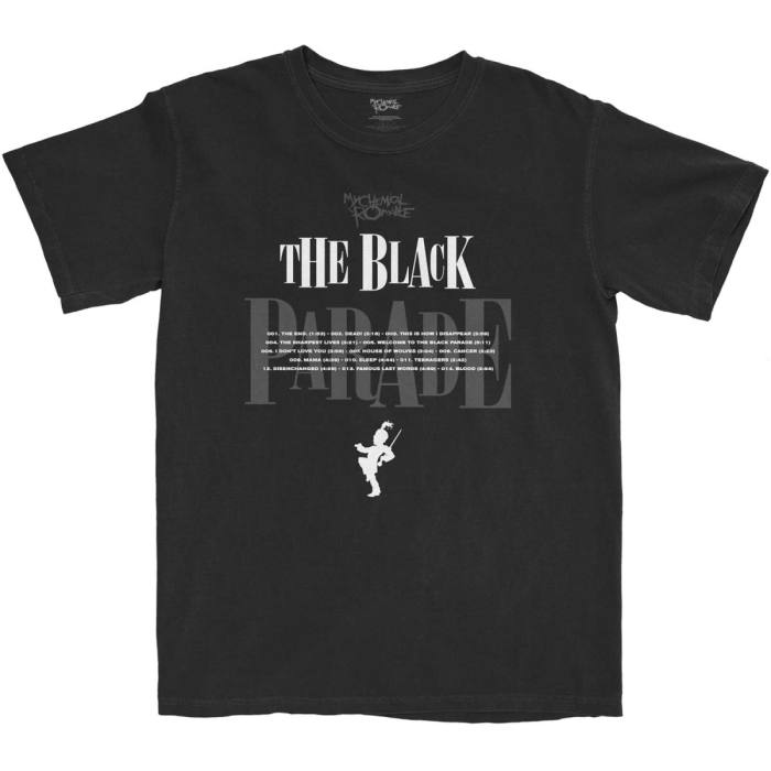 My Chemical Romance T-shirt The Black Parade Track Listing 96361