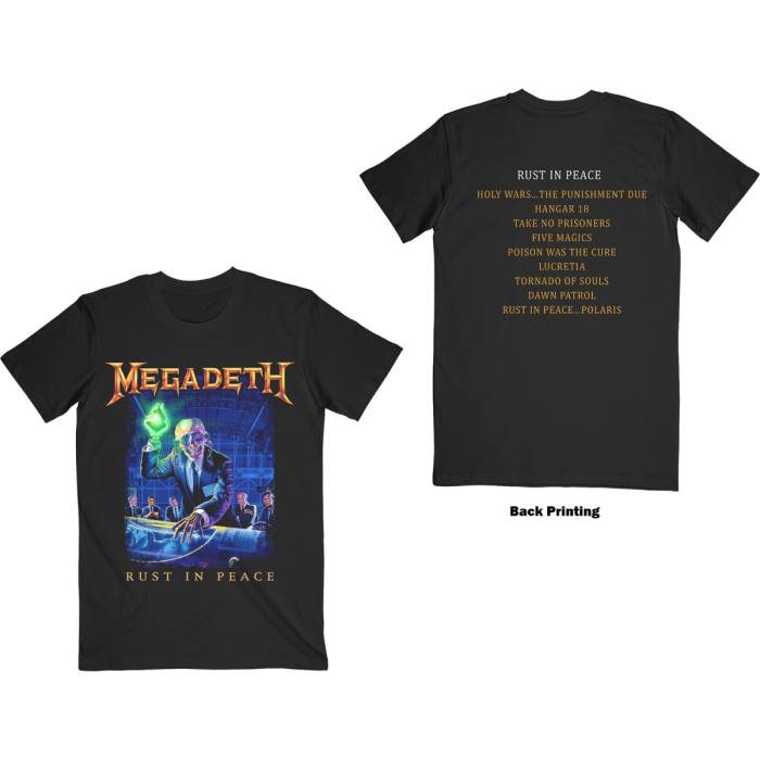 Rust In Peace Tracklist T-shirt – Megadeth 96543