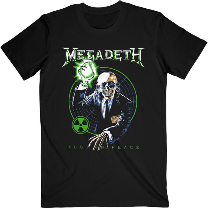 Megadeth T-shirt Vic Target Rust In Peace Anniversary (črna) 96561