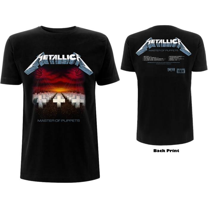 Metallica T-shirt Master Of Puppets Tracks (črna) 96616