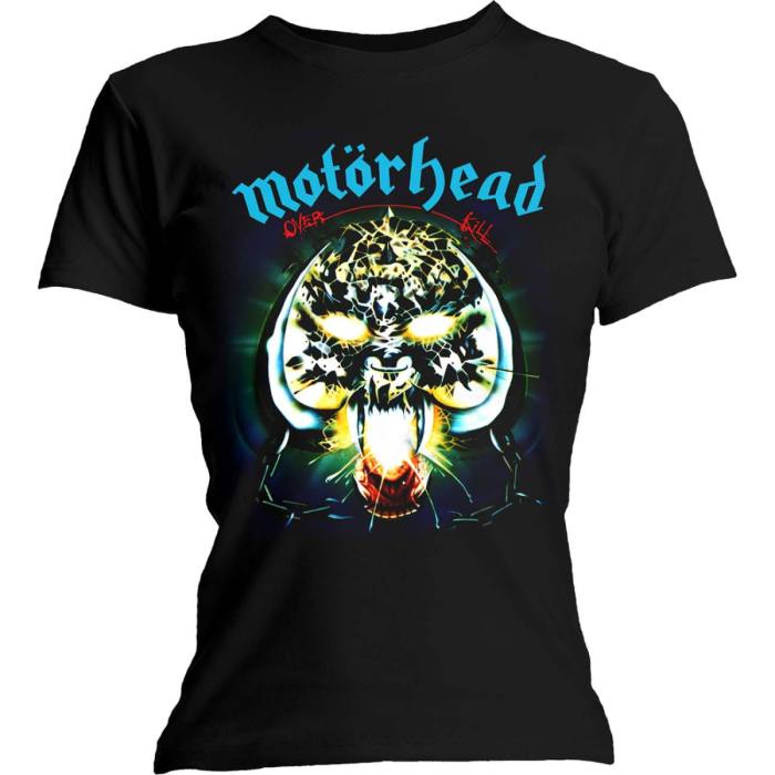 Motorhead Girlie T-shirt: Overkill (črna) 96945