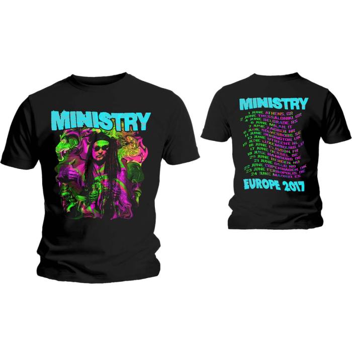 Ministry Unisex T-shirt: Trippy Al (Back Print & Ex-Tour) 97286