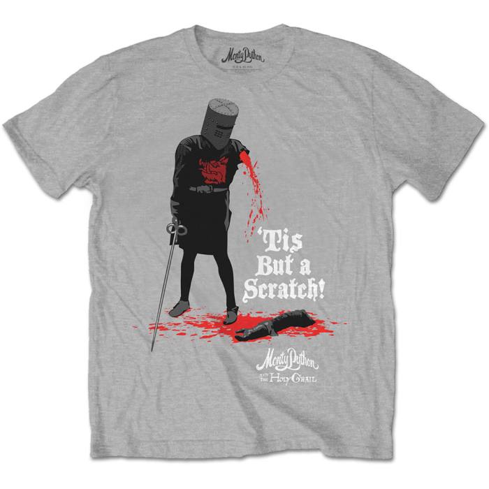 T-shirt Monty Python – Tis But A Scratch (siva) 97582