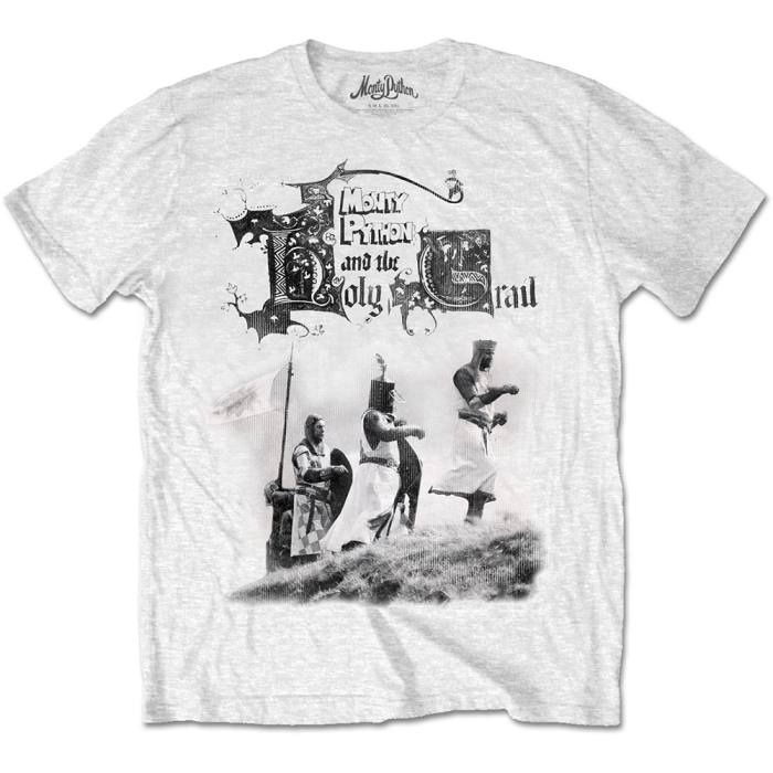 Monty Python T-shirt Knight Riders (bela) 97589