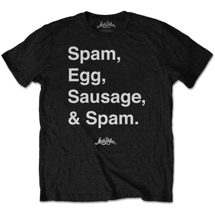 Monty Python T-shirt Spam (črna) 97599