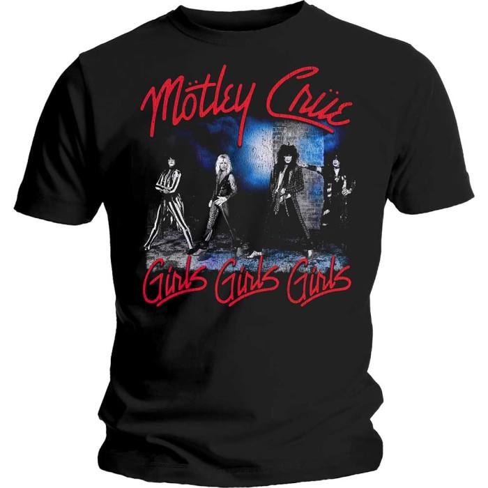 Motley Crue T-shirt: Girls Girls Girls Smokey Street (črna) 97746