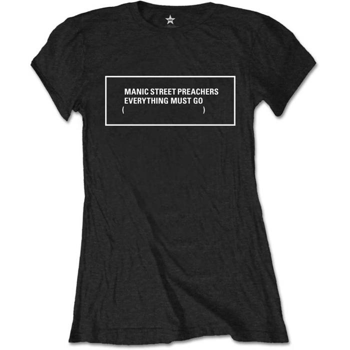 Girlie shirt Manic Street Preachers – Everything Must Go Monochrome (črna) 97823