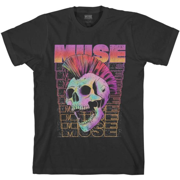 Muse T-shirt Mohawk Skull (črna) 97935