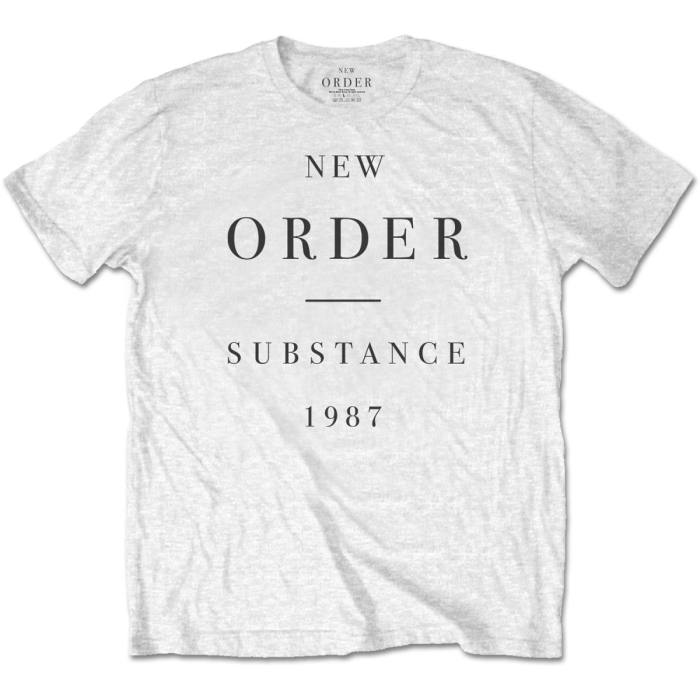 New Order T-shirt: Substance (bela) 98003
