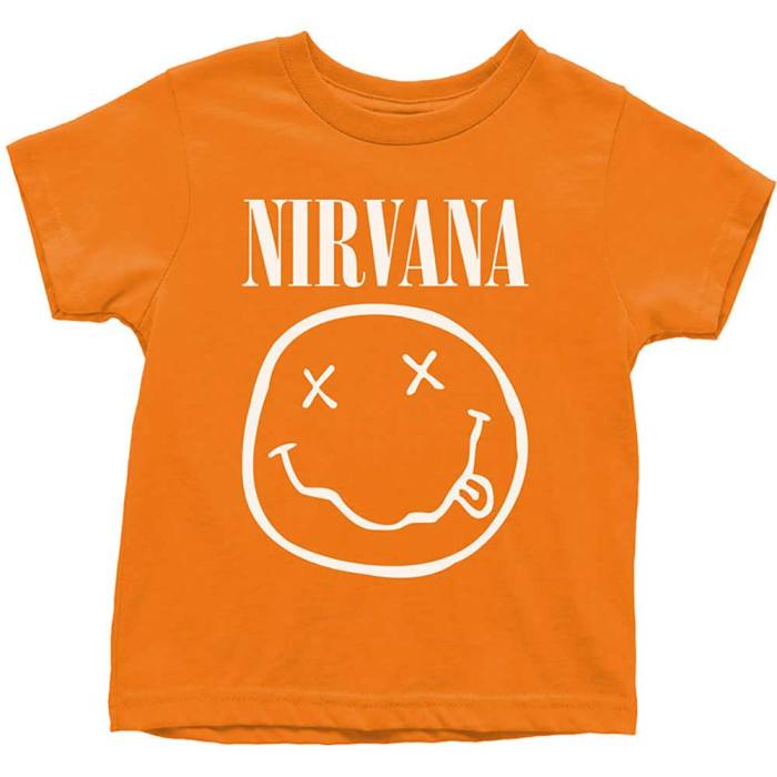 Otroška T-shirt Nirvana – White Smiley (oranžna) 98256