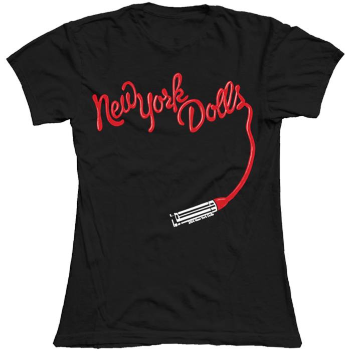 Girlie T-shirt New York Dolls – Lipstick Logo (črna) 98651