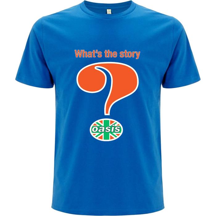 Oasis Unisex T-shirt: Question Mark (Modra) 98728