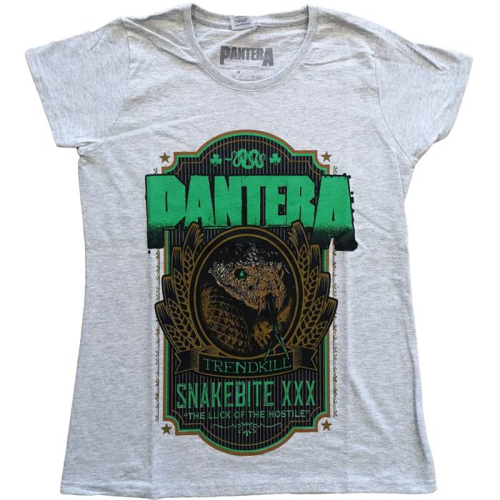 Pantera Ladies T-shirt Snakebite XXX Label (Heather Grey) 99176