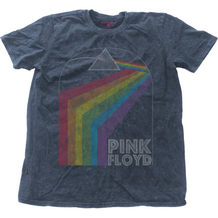 T-shirt Pink Floyd Prism Arch Denim Blue Wash Collection 99609