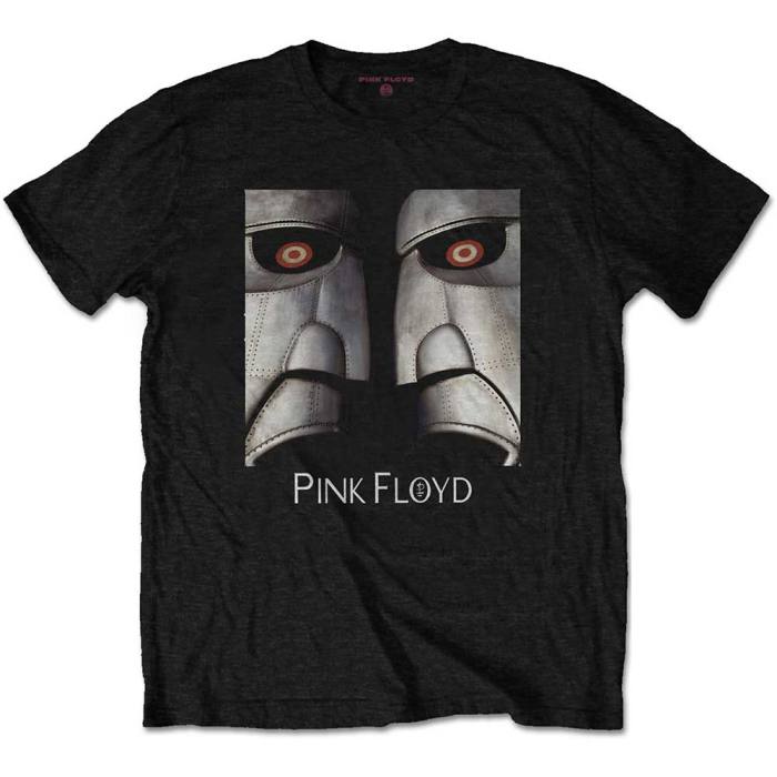 Pink Floyd Unisex T-Shirt: Metal Heads Close-Up (Črna) 99718