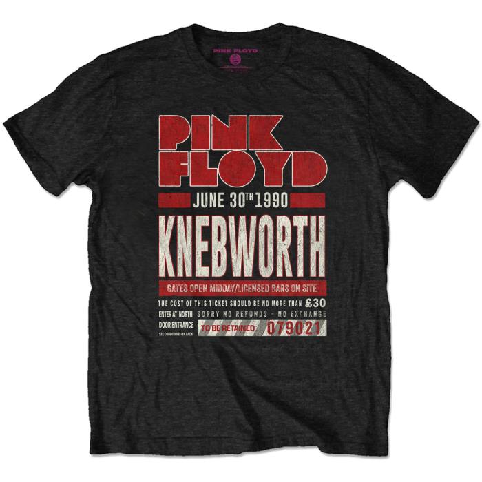 T-shirt Pink Floyd Knebworth 90 Red 99819
