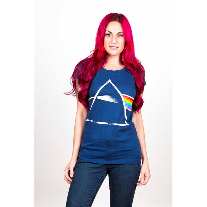 Pink Floyd Ladies T-Shirt: Dark Side of the Moon (Back Print) 100000