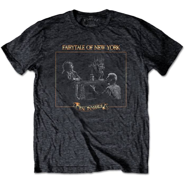 The Pogues Unisex T-shirt: Fairytale Piano (Heather Grey) 100292