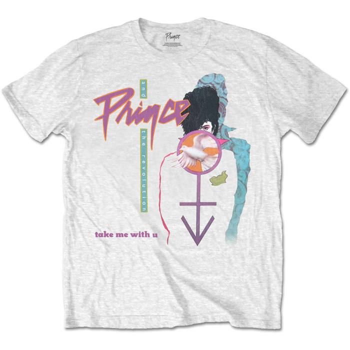 Prince Unisex T-shirt Take Me With U (White) 100464