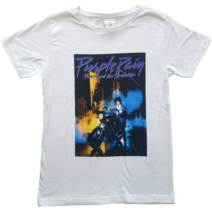 Prince otroški T-shirt: Purple Rain (bela) 100513