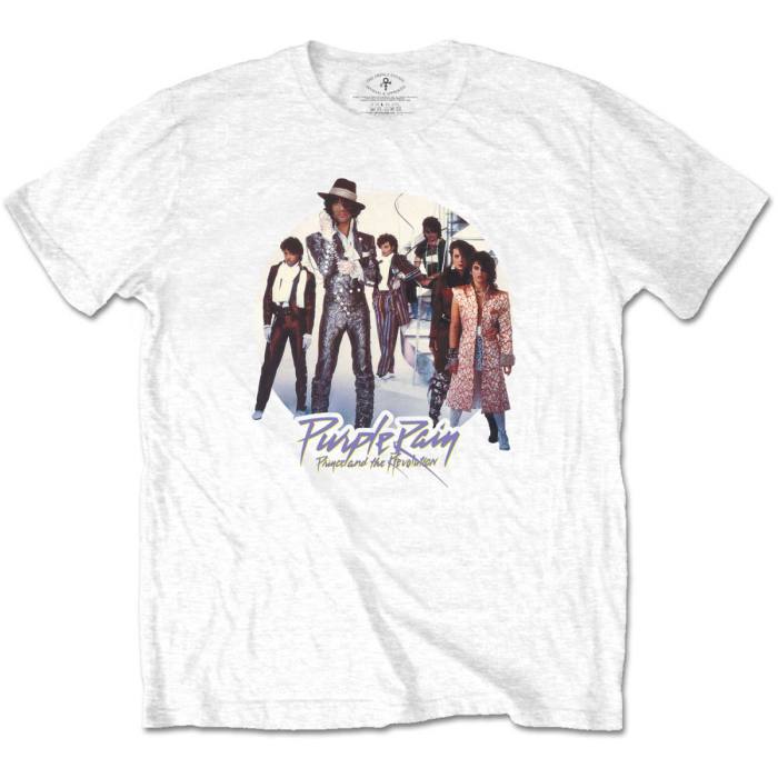 Prince Unisex T-shirt: Purple Rain Circle (Bela) 100601