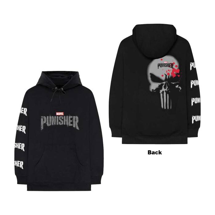 Marvel Punisher Hoodie Stamp (Black) 100778