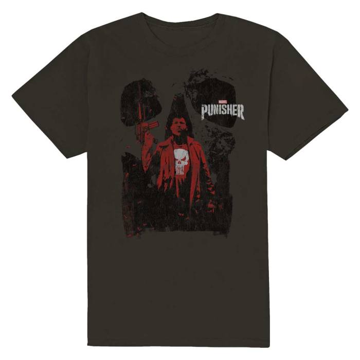 Punisher Red Outline T-shirt 100808