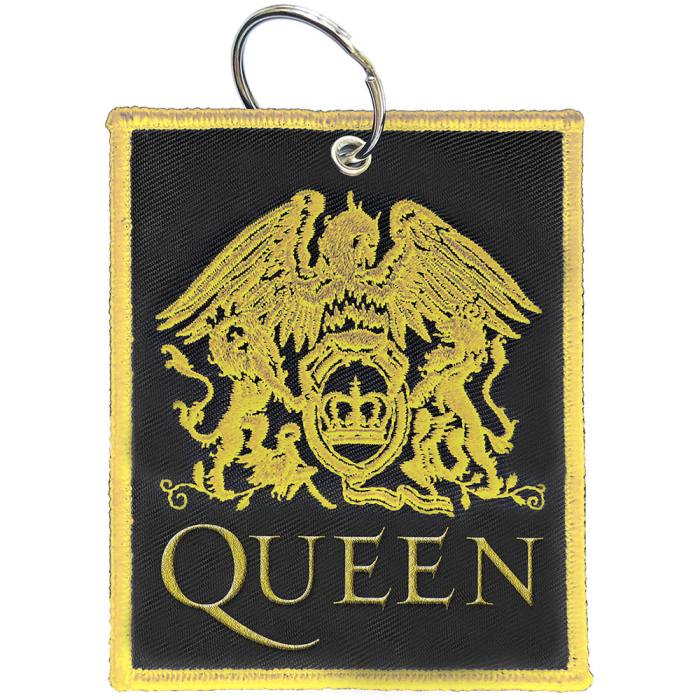 Queen Patch Keychain: Classic Crest (Double Sided) 101019