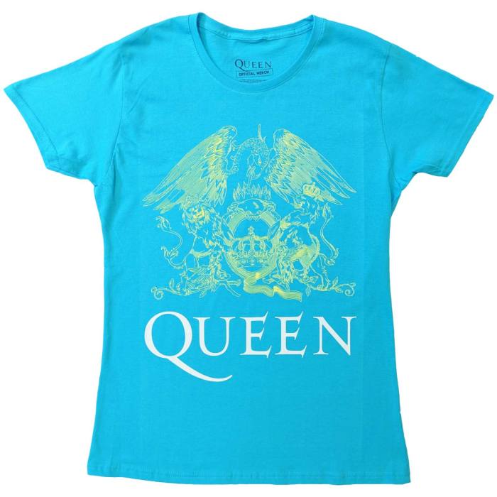 Queen Girlie T-shirt: Crest (Indigo Blue) 101272