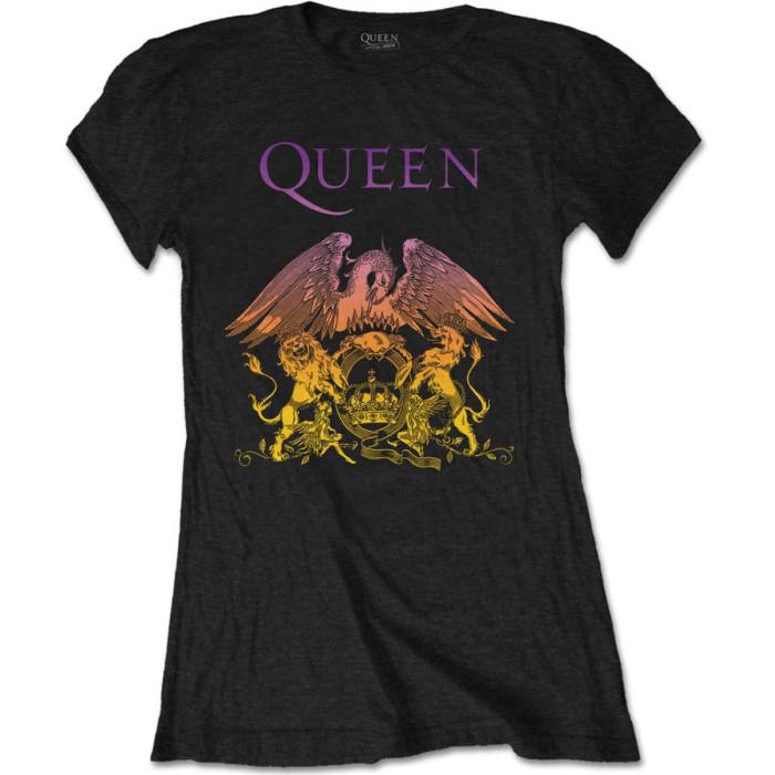 Queen Gradient Crest Girlie T-shirt 101363
