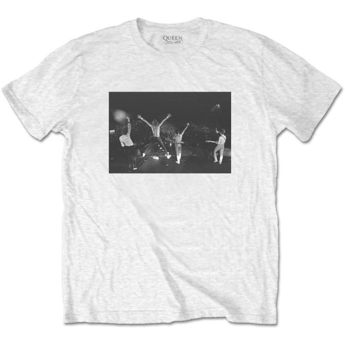 Queen T-shirt Crowd Shot (bela) 101394