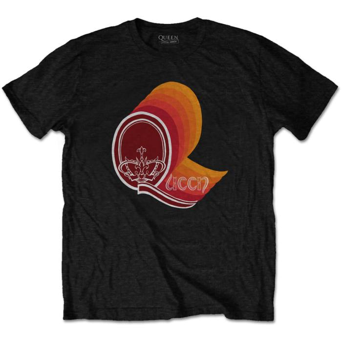 Queen T-shirt: Retro Logo (črna) 101458