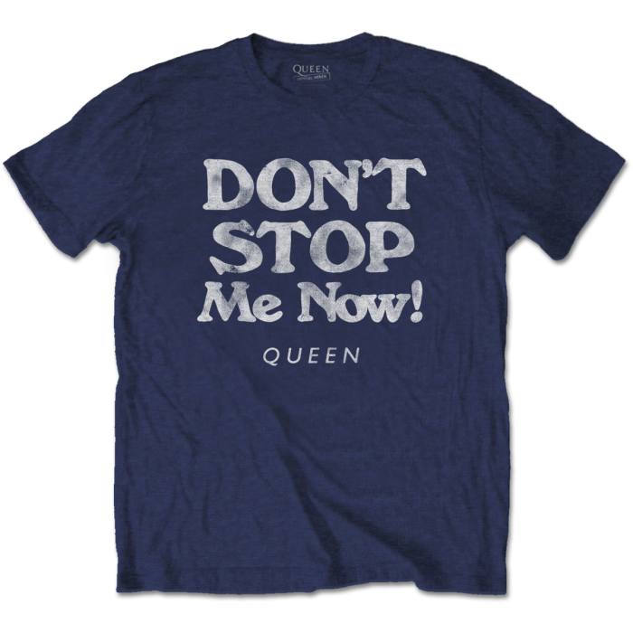 Queen Unisex T-shirt: Don't Stop Me Now (Temno Modra) 101489