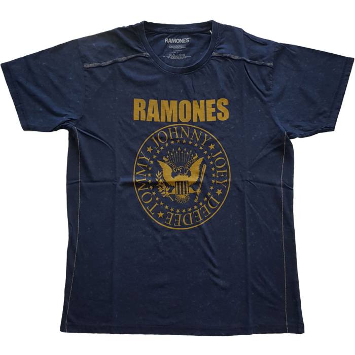 Ramones Unisex T-Shirt: Presidential Seal (Modra) (Wash Collection) 101771