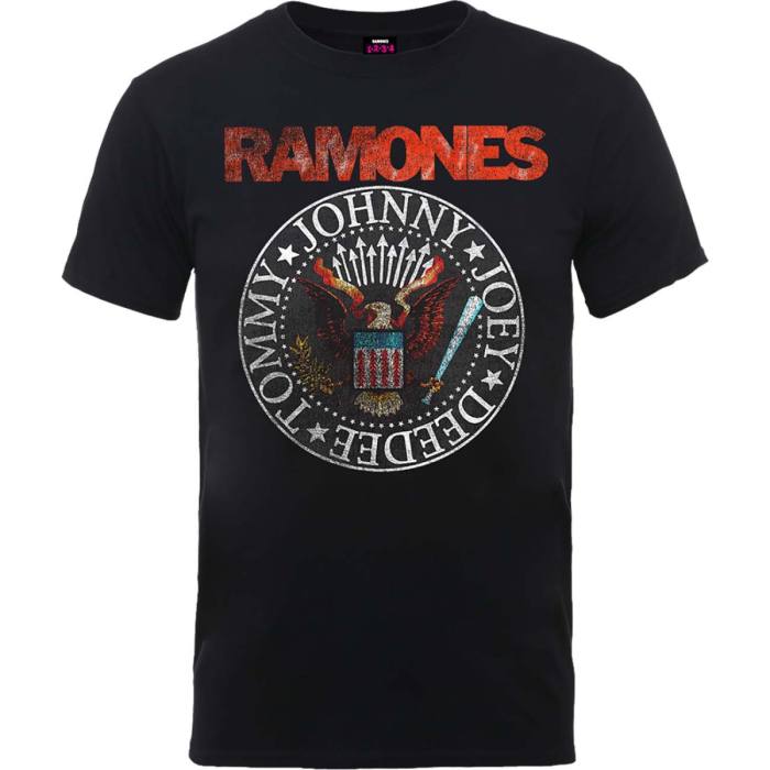 T-shirt Ramones Vintage Eagle Seal 101984