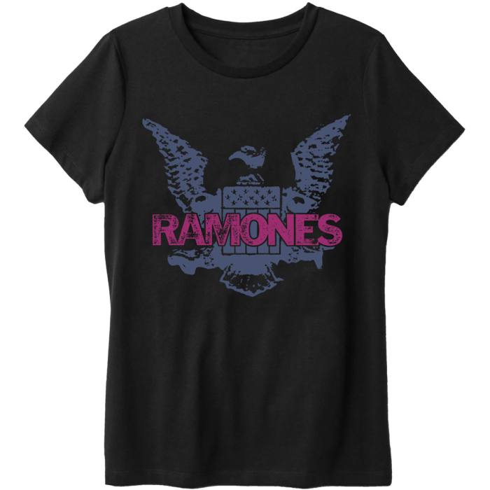 Ramones Unisex T-shirt: Purple Eagle (Črna) 102029
