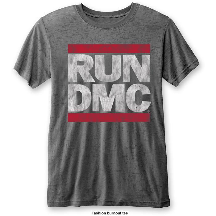 T-shirt Run DMC Logo Burnout sivi 102168
