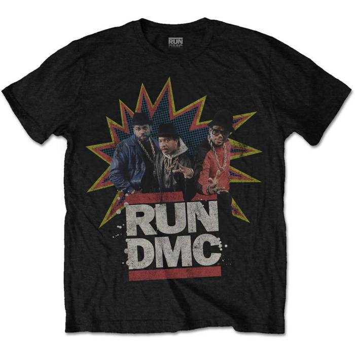 Run DMC Unisex T-shirt: POW! (Črna) 102236