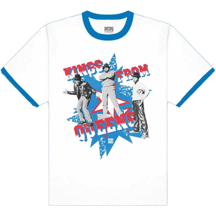 Run Dmc Ringer T-shirt Kings From Queens (royal blue) 102271