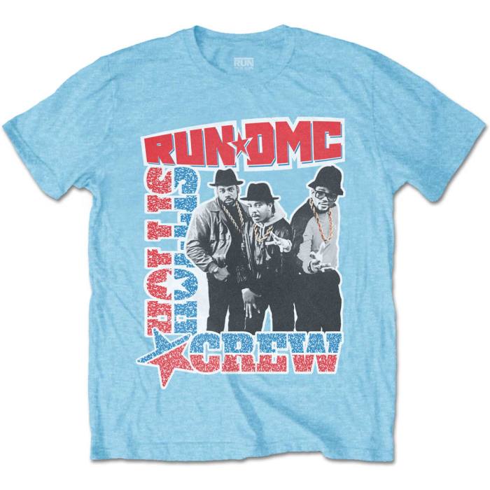 Run DMC Unisex T-shirt: Hollis Crew (Svetlo modra) 102277