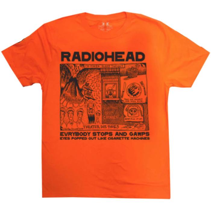 Radiohead Unisex T-shirt: Gawps (Oranžna) 102392