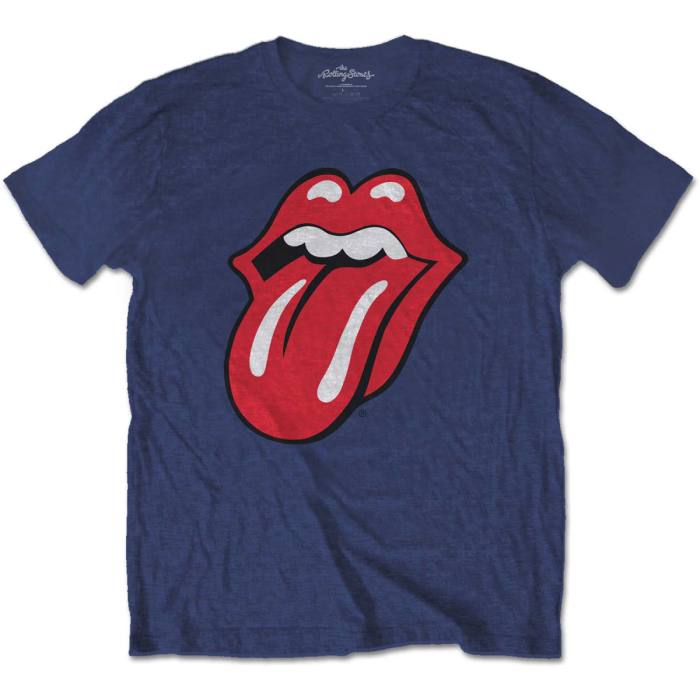 The Rolling Stones otroški T-shirt Classic Tongue (moder) 102834