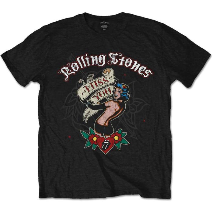 The Rolling Stones Unisex T-shirt: Miss You (Črna) 102890