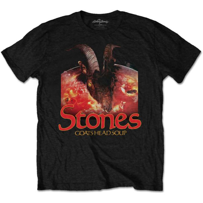 The Rolling Stones Unisex T-shirt: Goats Head Soup Logo (Black) 103167