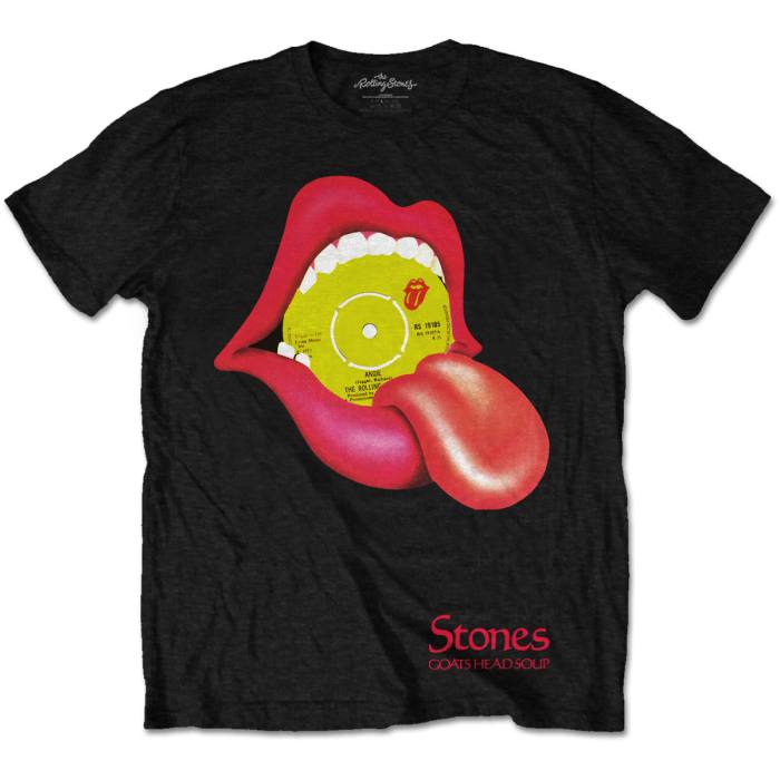 The Rolling Stones Unisex T-shirt: Angie - Goats Head Soup (Black) 103262