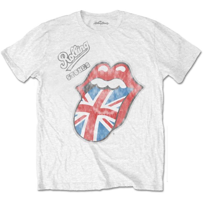 T-shirt Rolling Stones: Vintage British Tongue (Bela) 103352