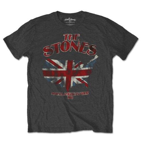 The Rolling Stones Unisex T-Shirt Union Jack US Map 103558