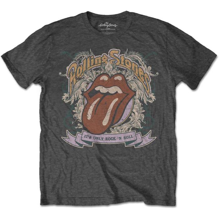 T-shirt Rolling Stones It's Only Rock & Roll (Sivo premogovo) 103611