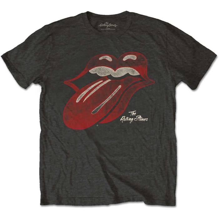 T-shirt Rolling Stones Vintage Tongue Logo (Charcoal Grey) 103636