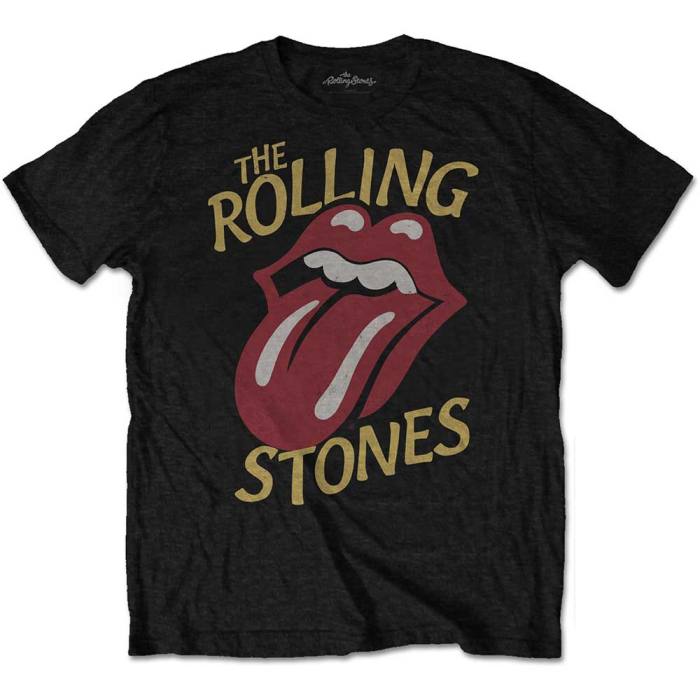 T-shirt The Rolling Stones – Vintage Typeface (črna) 103770